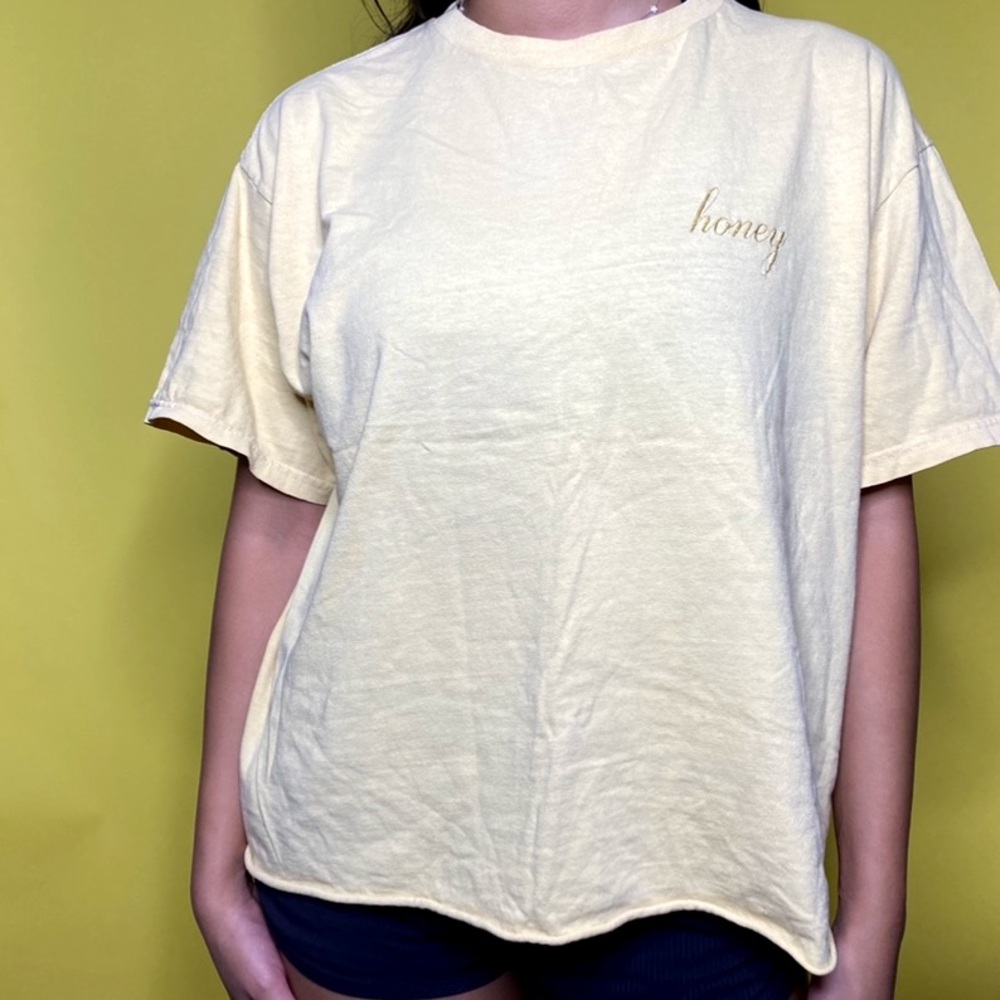 Yellow Brandy Melville Honey Shirt